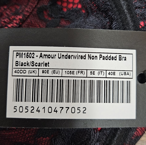 NWT Pour Moi Amour Underwired Non-Padded Bra Size 40DD - Picture 4 of 5